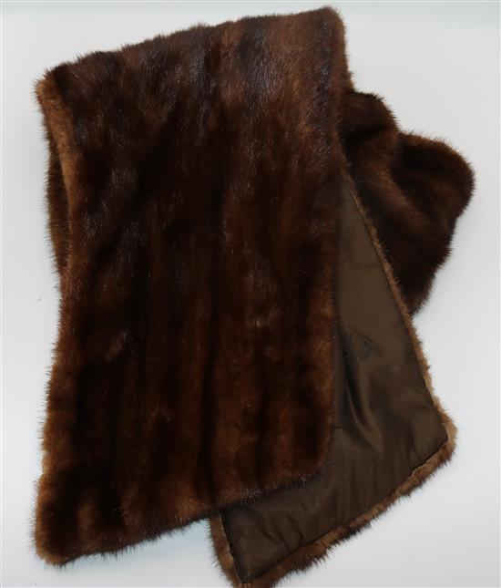 2 mink stoles